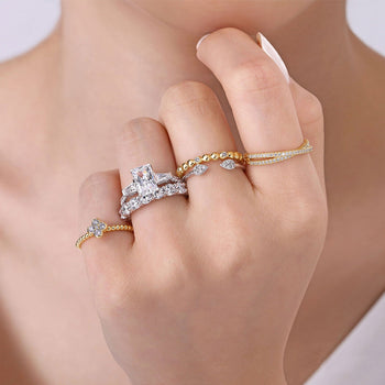 Simon G Diamond Bands & Solitaire Ring