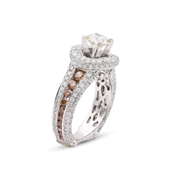 Stunning White Diamond Ring - Dazzle Collection by Dr. Imran