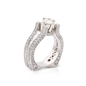 Luxurious White Beautiful Diamond Silver Ring from Dr. Imran's Dazzle Collection