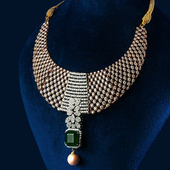 Turkish Emerald Necklace Set