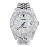 Rolex Datejust Fully Iced with Diamonds Honeycomb Setting 41mm Dial