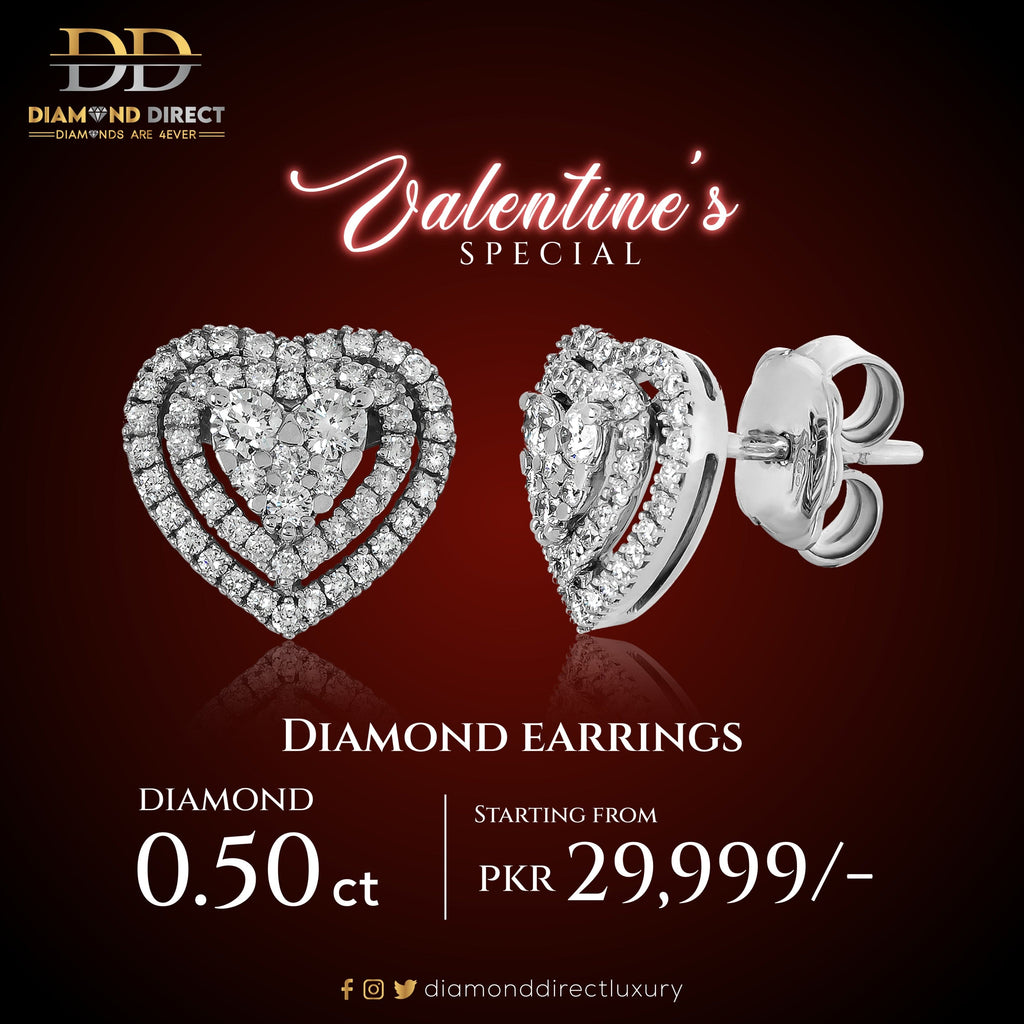 Valentine's Diamond Earrings